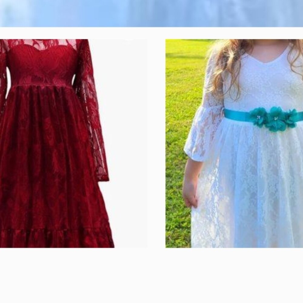 Girls lace dresses